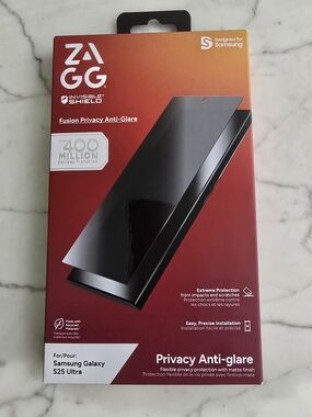 NEW ZAGG InvisibleShield Privacy Anti-Glare Screen Protector - Samsung S25 Ultra
